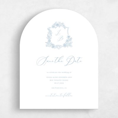 Arch Wedding Save the Date - Lilah Portrait