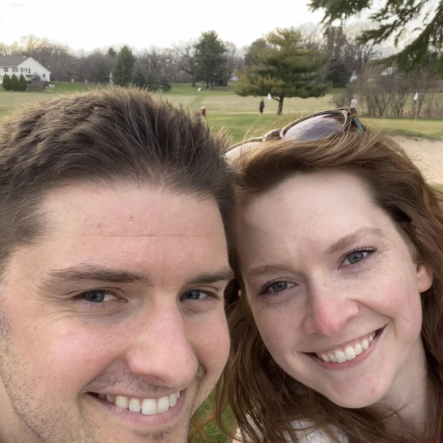 Brad takes Deanna to the golf course for the first time! (He's the best teacher/coach). <3