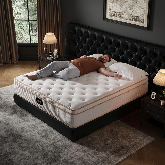 HIRELIX 12 Inch Queen Hybrid Mattress, Cooling Gel Memory Foam & Zoned Pocket Coils, Pressure Relief, Motion Isolation, Breathable Bed in a Box, CertiPUR-US Certified