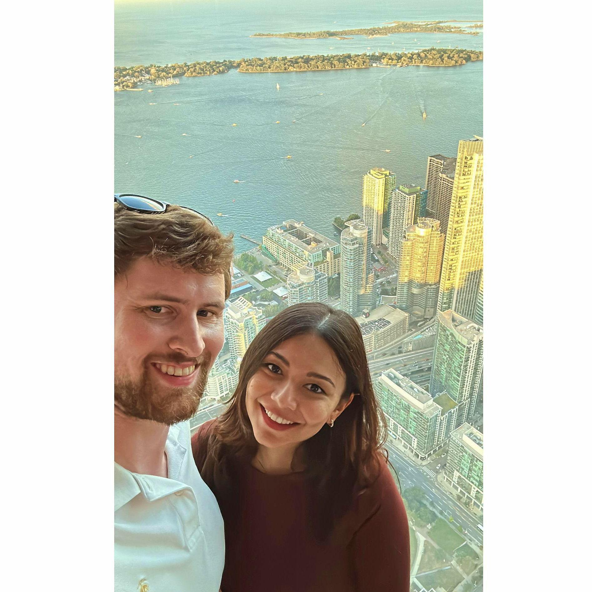 Just a few days before Calvin popped the big question!
