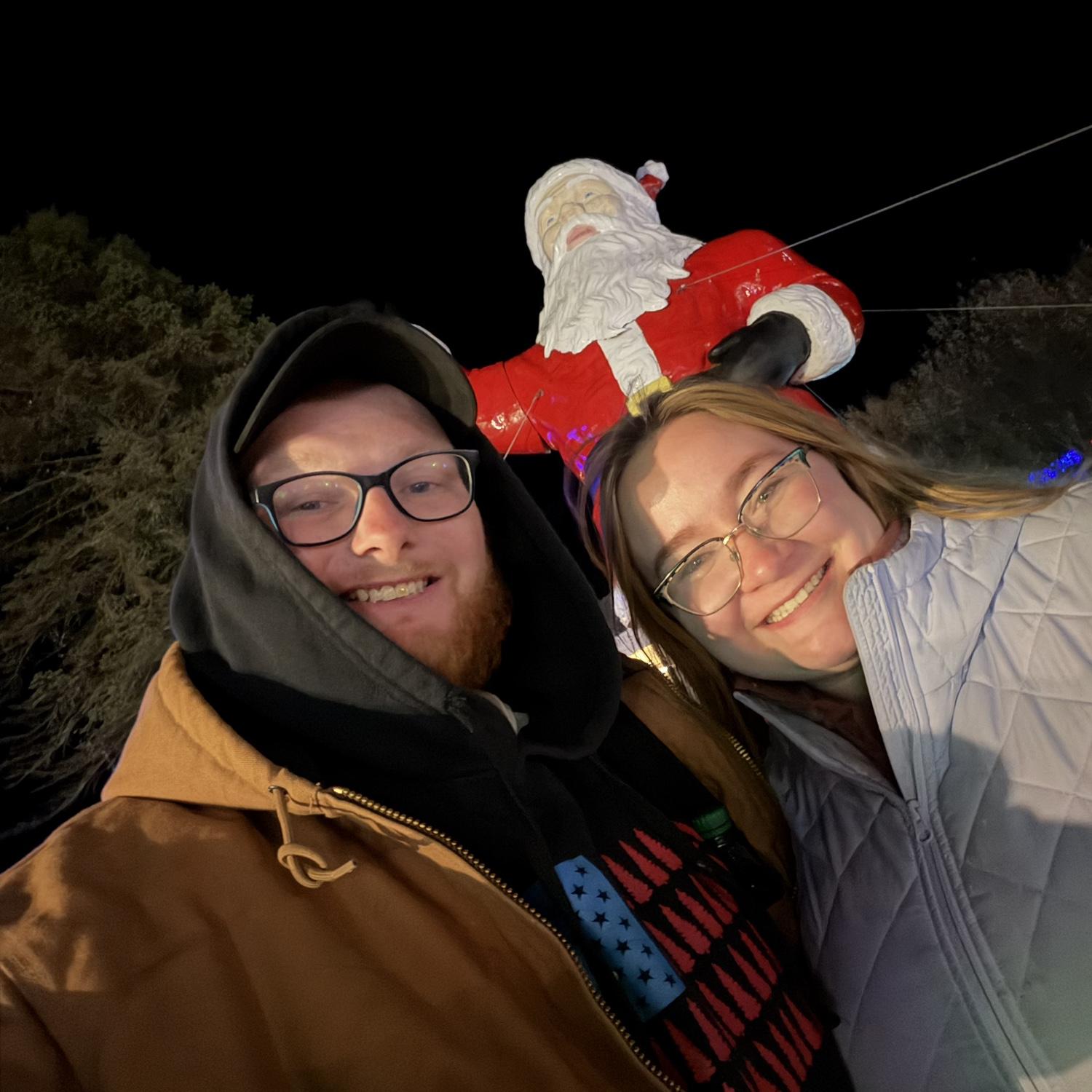 She sure is extra jolly during Christmas