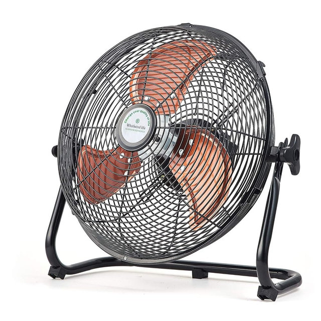 Whirlwind Life Portable Rechargeable Fan, Runs 5-24 Hours, Ideal for Outdoor Use - Camping, Patio, Fishing; USB Output for Phone Charging