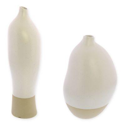AREOHome Rona Medium Ceramic Vase in White
