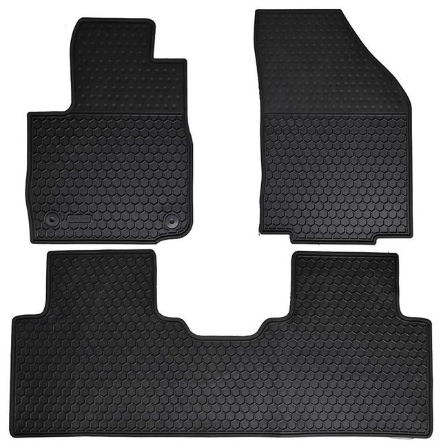 Megiteller Car Floor Mats Custom Fit for Chevrolet Chevy Equinox 2018 2019 2020 2021 2022 2023 Odorless Washable Heavy Duty Rubber (All Weather) Floor Liners Front and Rear Row Set Black