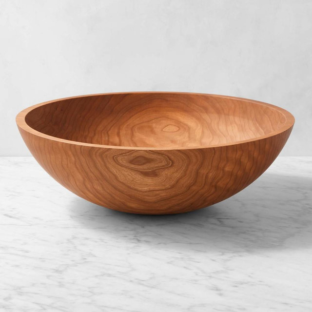 Cherry Wood Salad Bowl, 18"
