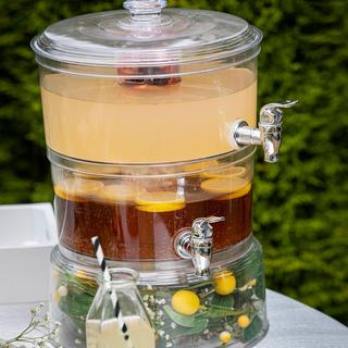 Two-Tiered Stackable Beverage Dispenser