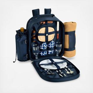 2-Person Picnic Backpack Cooler with Blanket