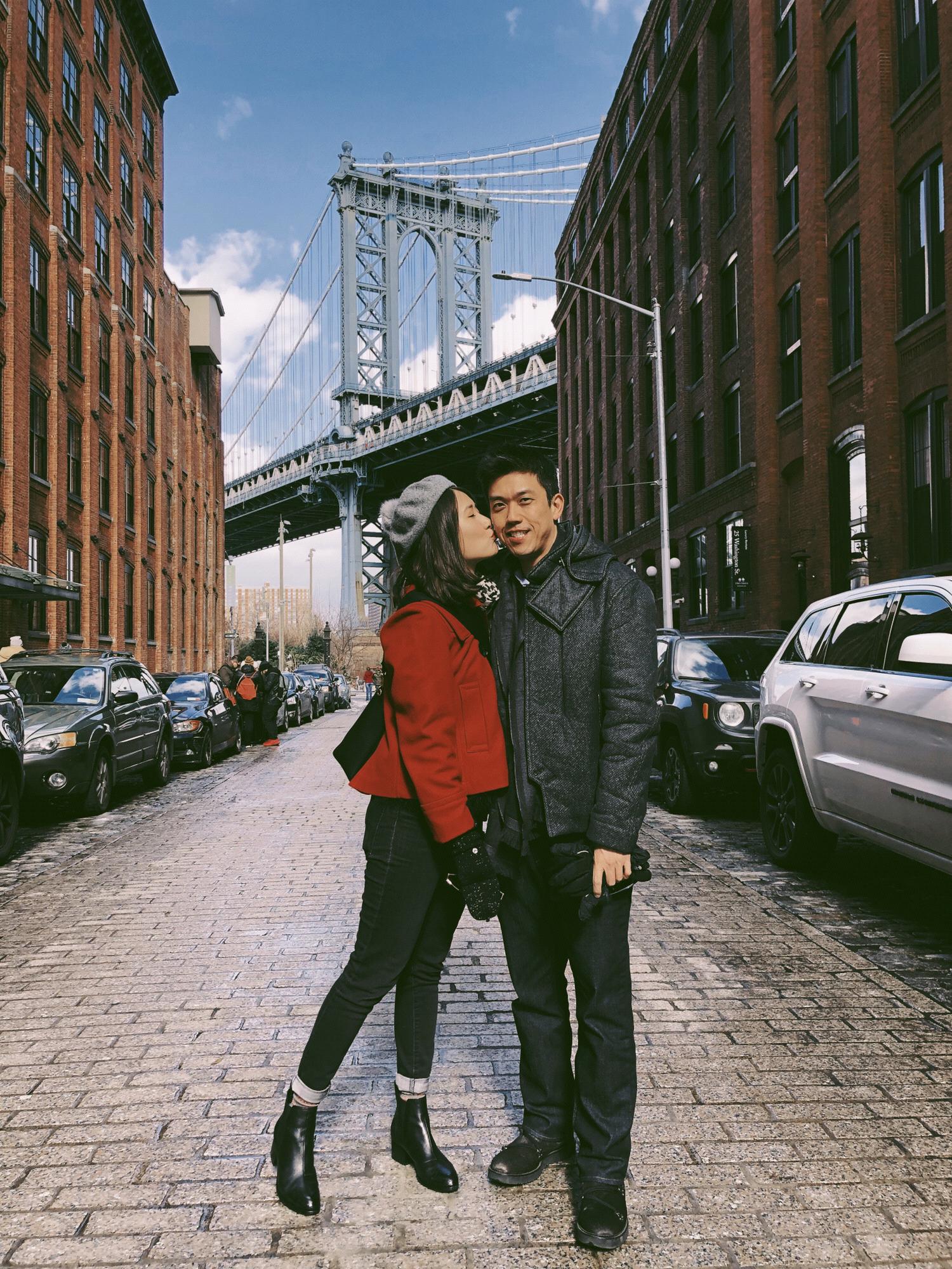 Jennifer has been wanted to visit this Instagram famous location and Charles took her there even though it was super windy and freezing.