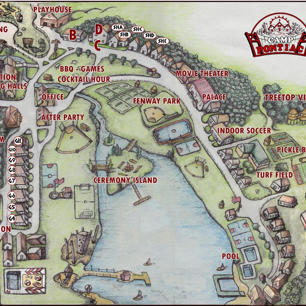 Map of Camp Pontiac