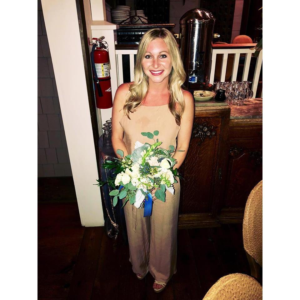 Brit caught the bouquet in May and was engaged 4 months later!