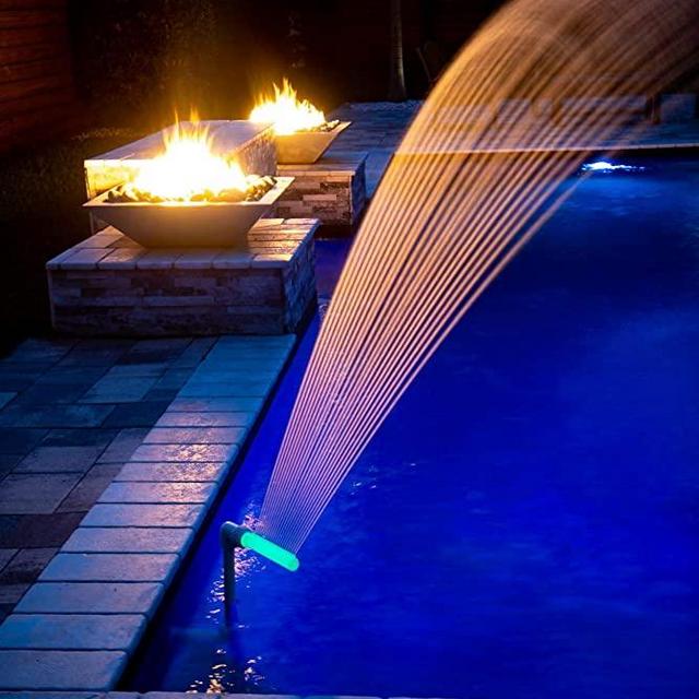 Pool Fountain Swimming Pool Accessories - Waterfalls Cool Warm Pool Water Temperatures, Sprinkler Aerates for Fresh Pool Water, Fits 1.5" Threaded InGround & Above Ground Pool Fountains Return Jets