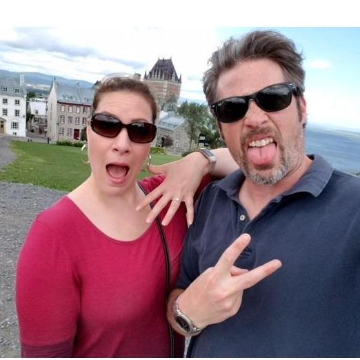 Morning after Dan Proposed. Quebec City August 2017.