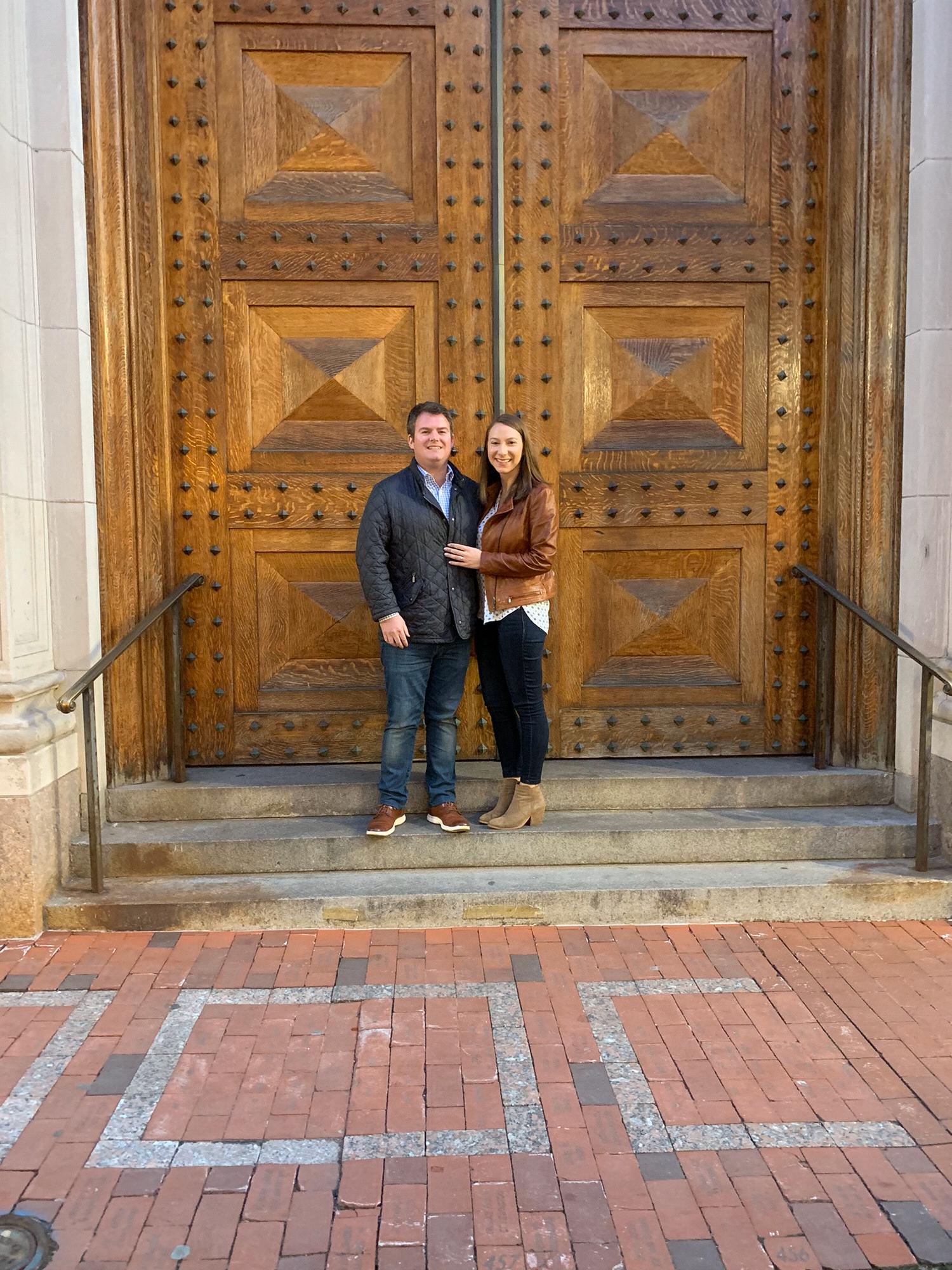Outside of The Society Room in Hartford, the day we visited the venue and fell in love with it! Can't wait to celebrate with you all