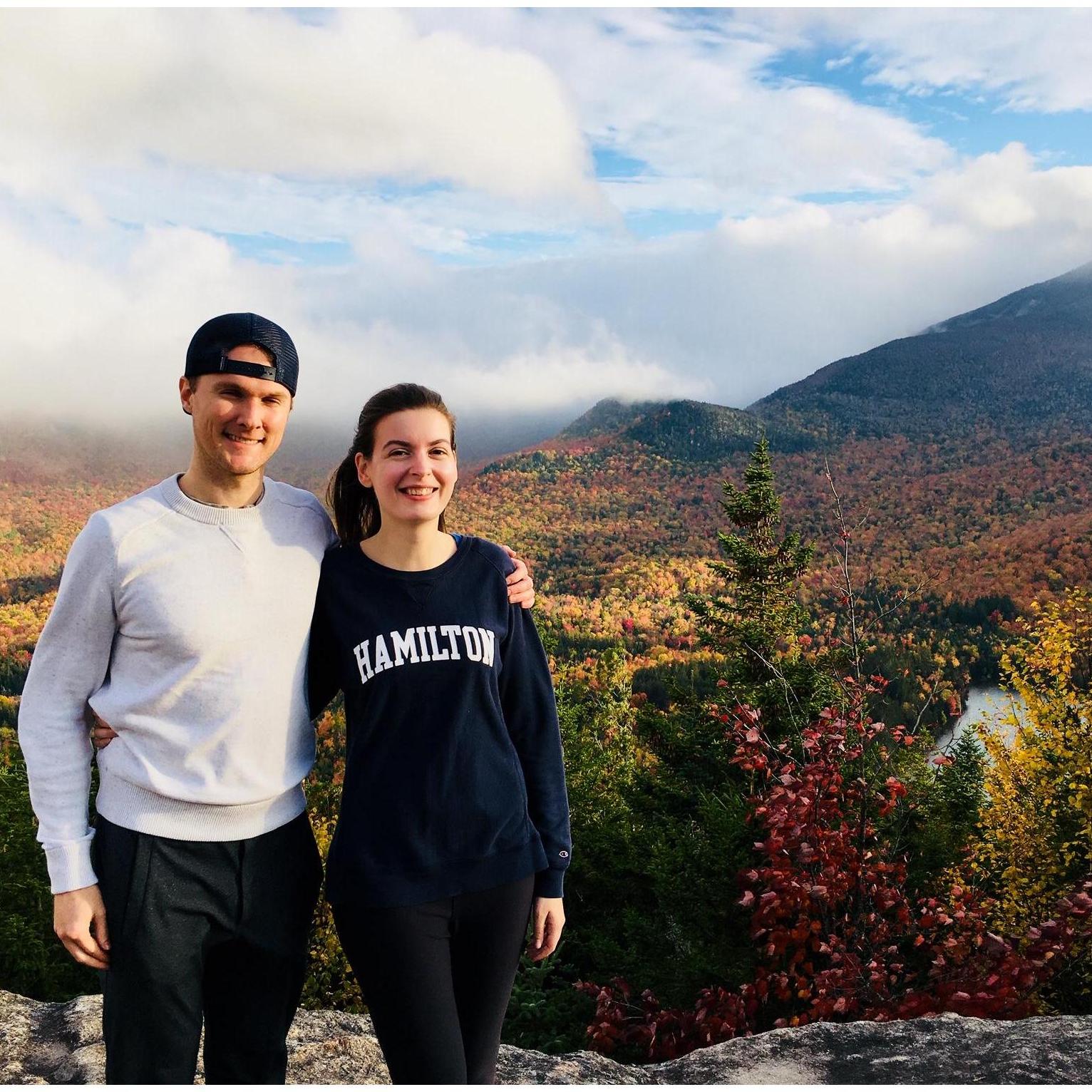 At the top of Mount Jo near Lake Placid