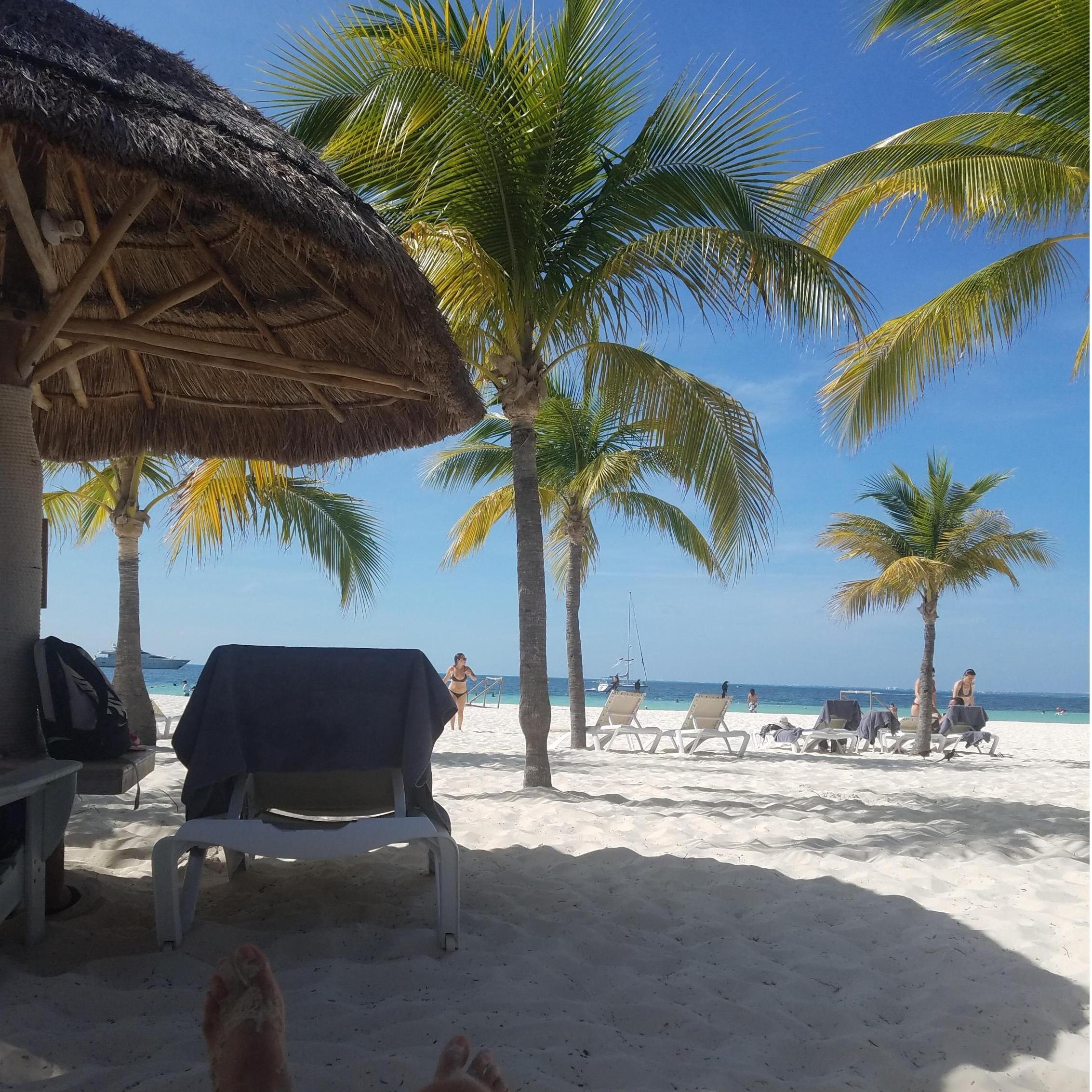 Beach time in Cancun
