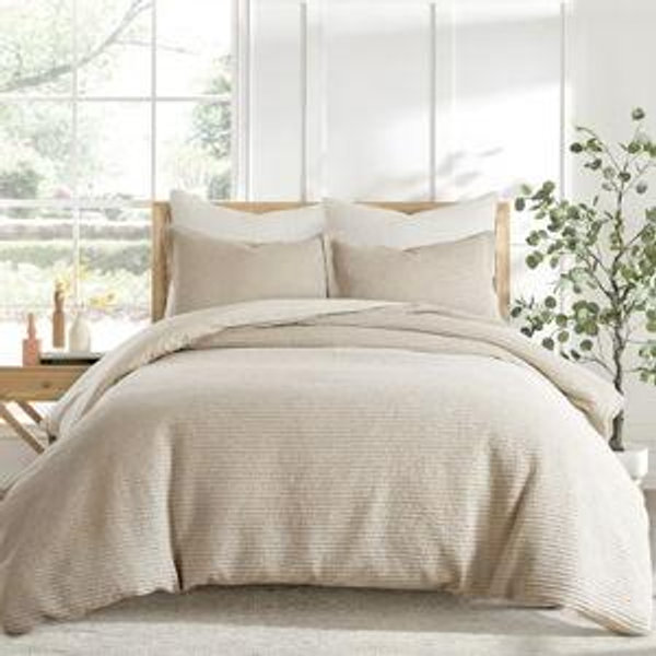Cloud Waffle Taupe King Comforter Set - Levtex Home