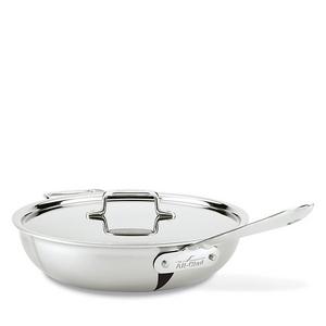 All-Clad - All Clad d5 Stainless Brushed 4 Quart Weeknight Pan