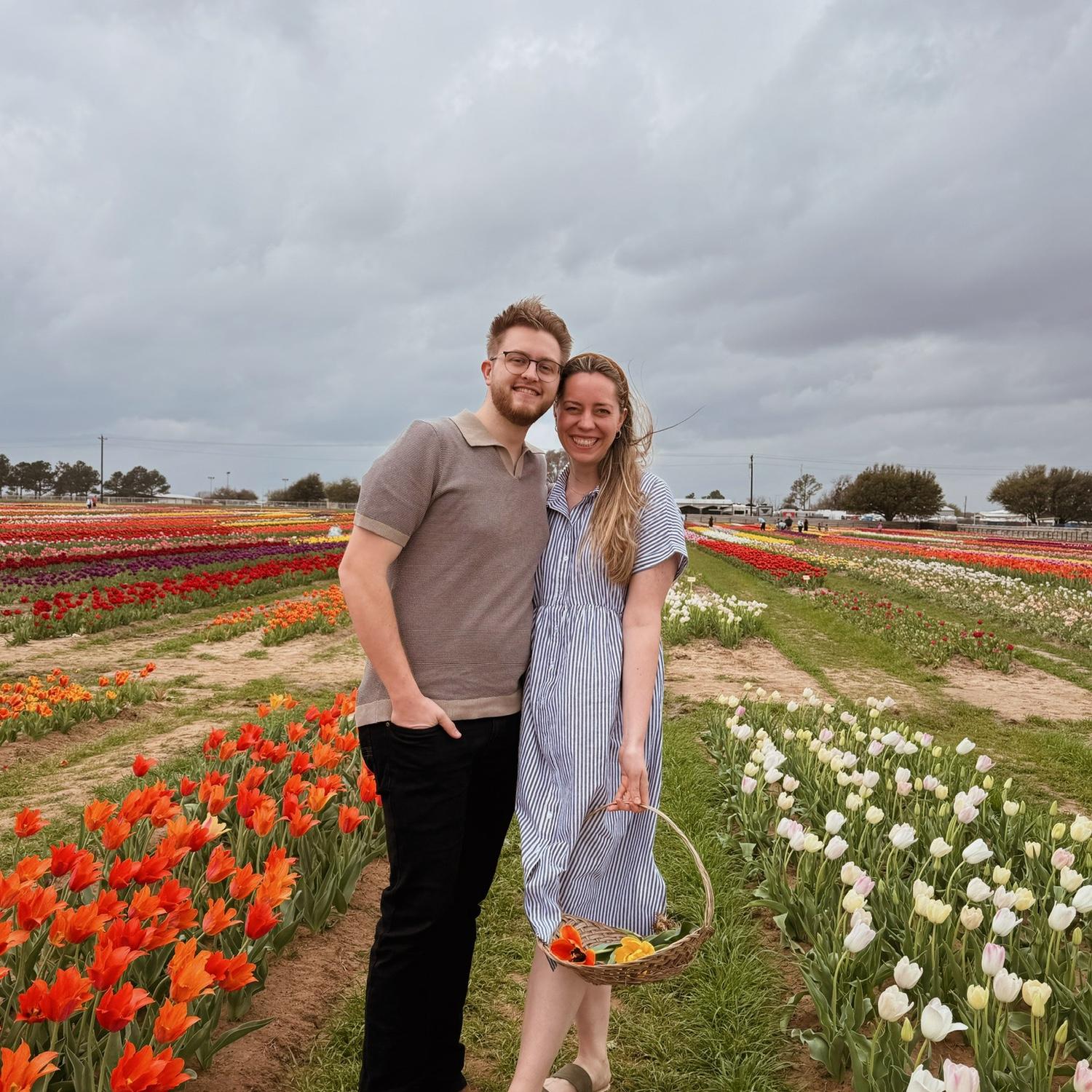 For Matt's birthday, Leah surprised him with a day of adventures! This tulip field felt like we were in Europe. It was so beautiful and so windy!!