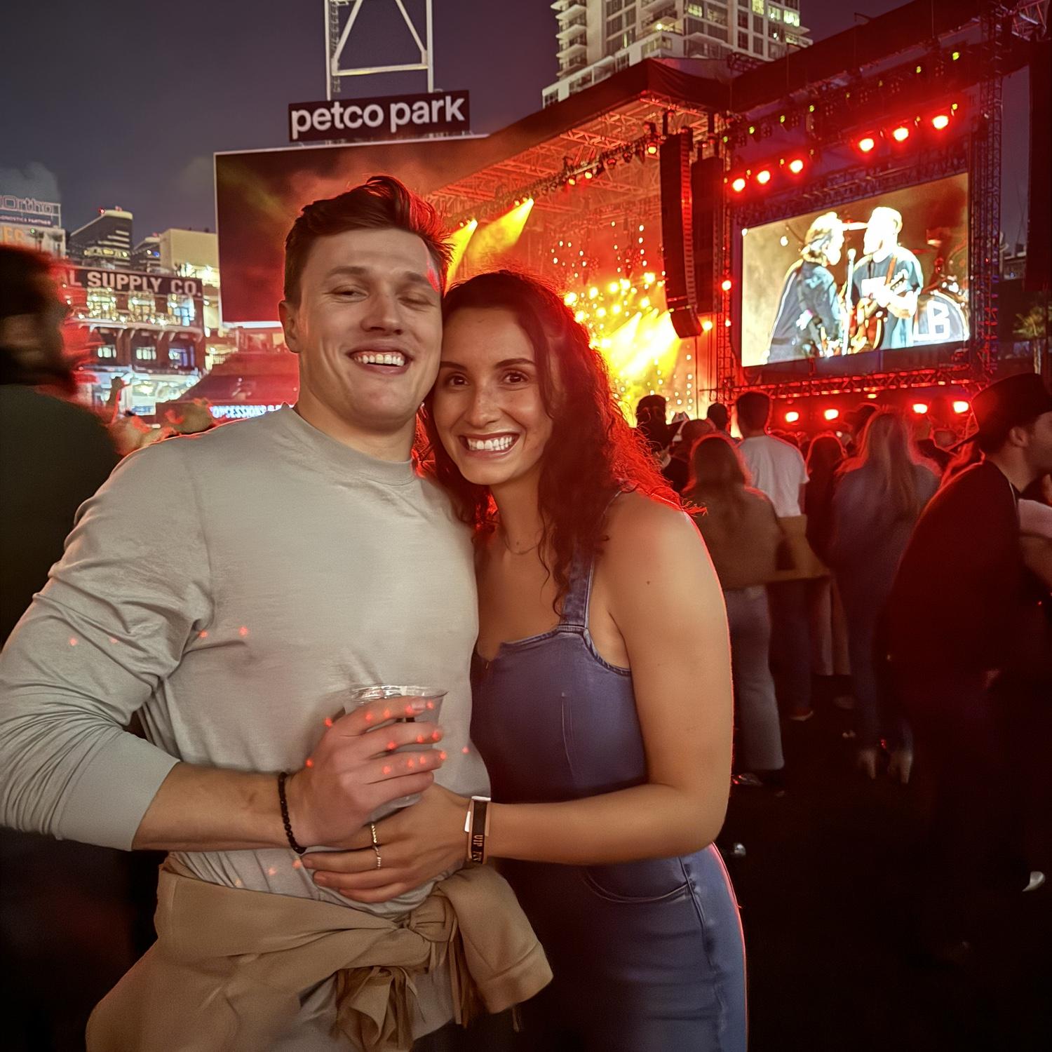New Year's Eve Zach Bryan concert at Petco Park in San Diego.