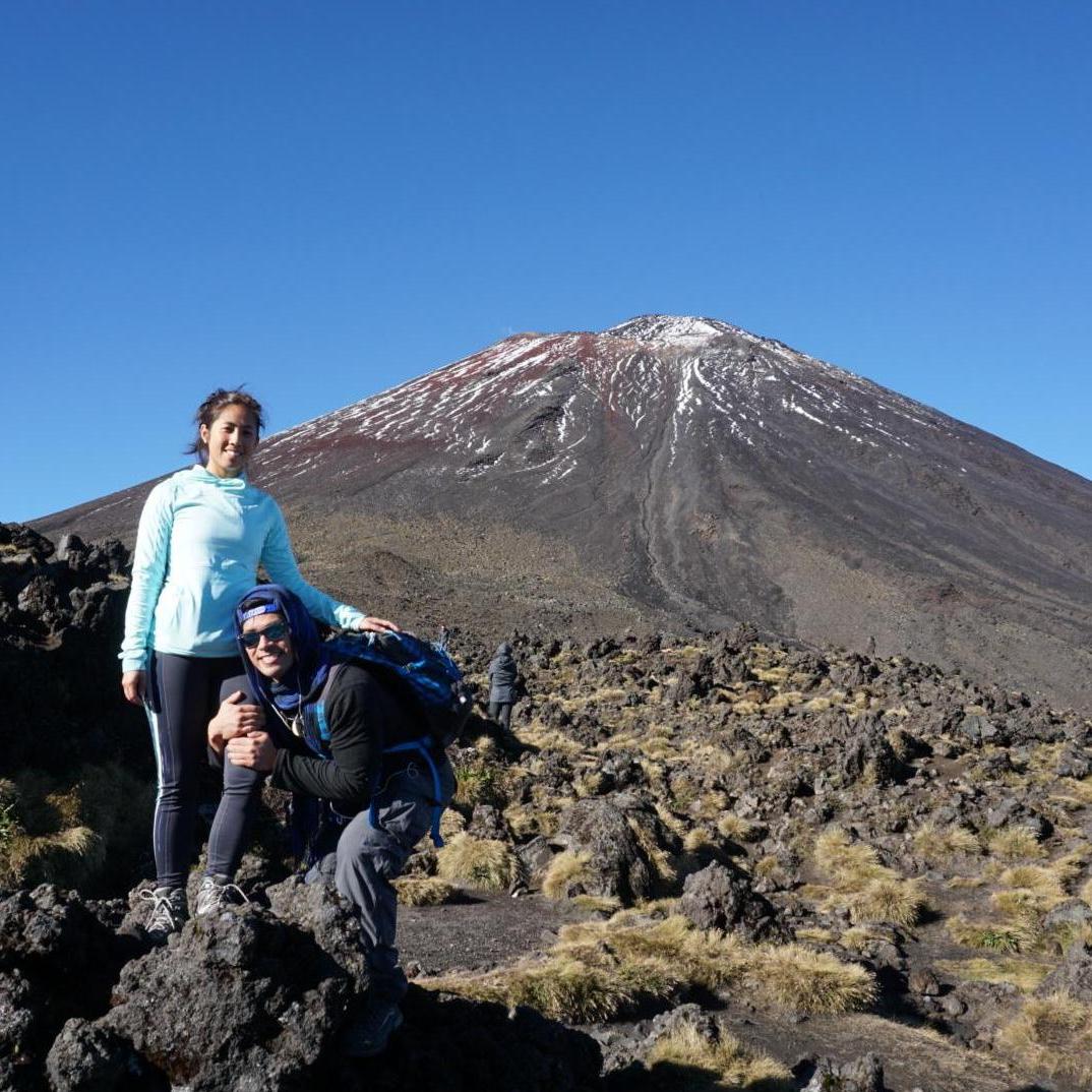 The beginning of our side climb to Mount Doom (a 5 hour detour!)