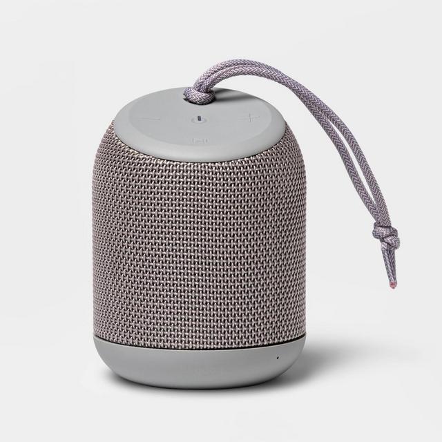 heyday™ Cylinder Portable Bluetooth Speaker with Strap - Gray