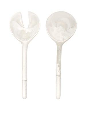 DINOSAUR DESIGNS Pipi marbled-resin salad-server set