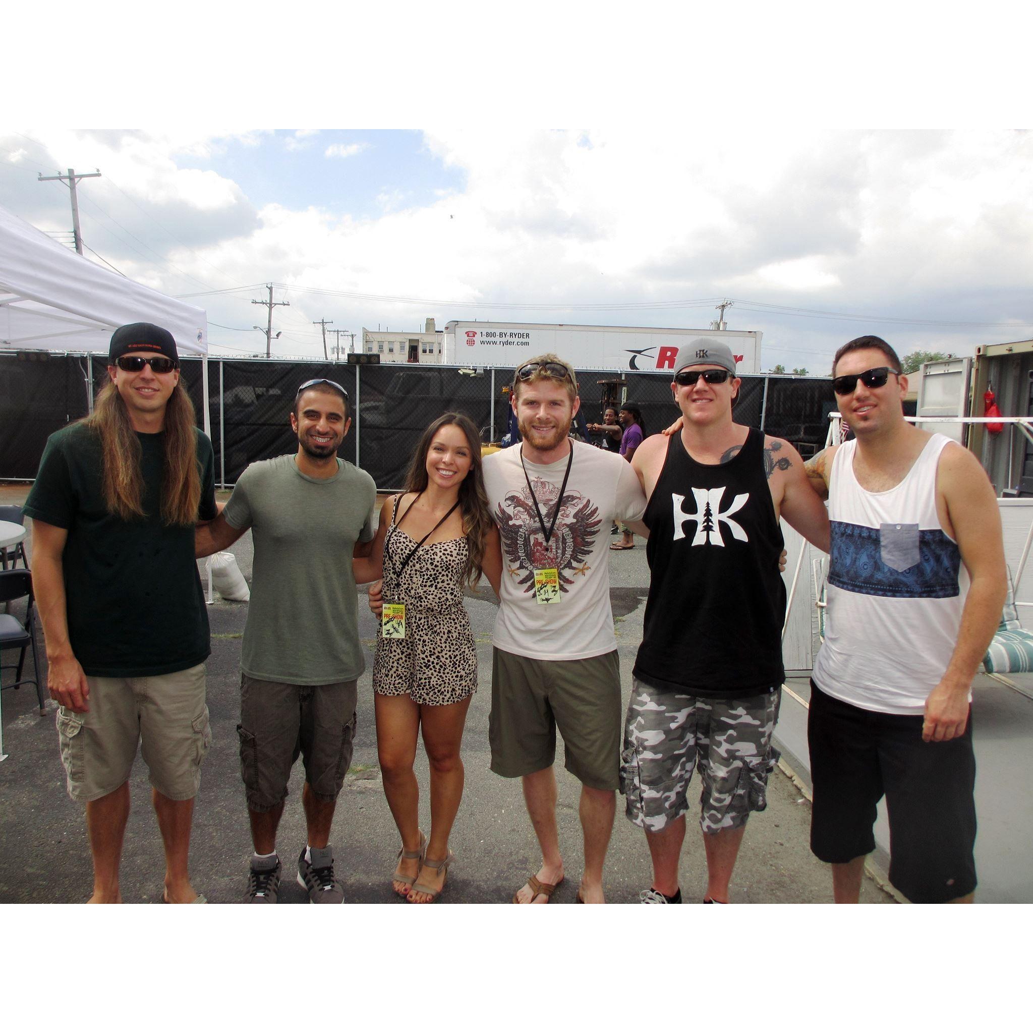 Our first concert. Rebelution has been one of our favorite bands and we got to meet them backstage!