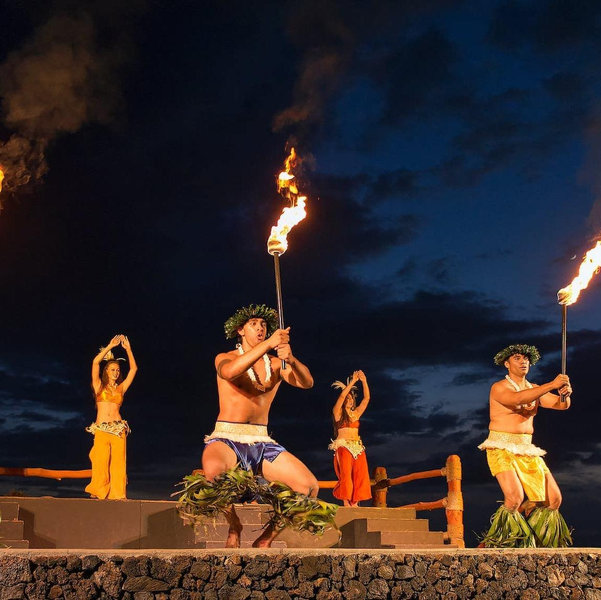 Luau on our honeymoon
