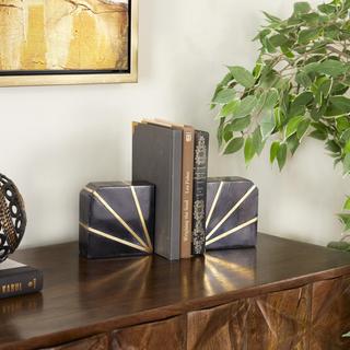 Marble Natural Round Corner Bookends