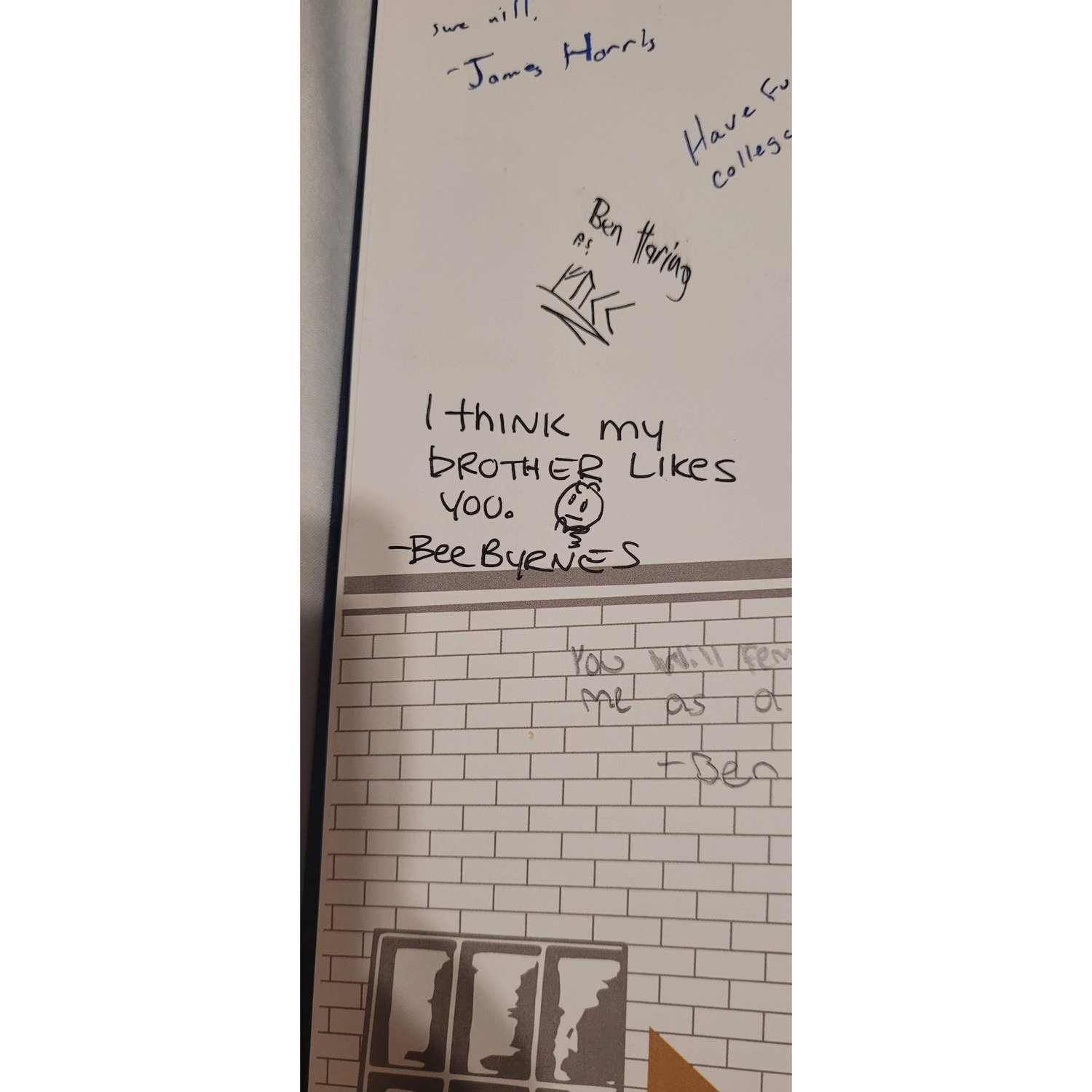 ...And Bee's message in that yearbook