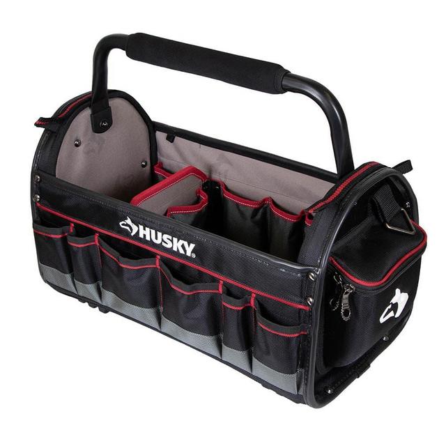 20 in. Pro Tool Tote with Removable Tool Wall
