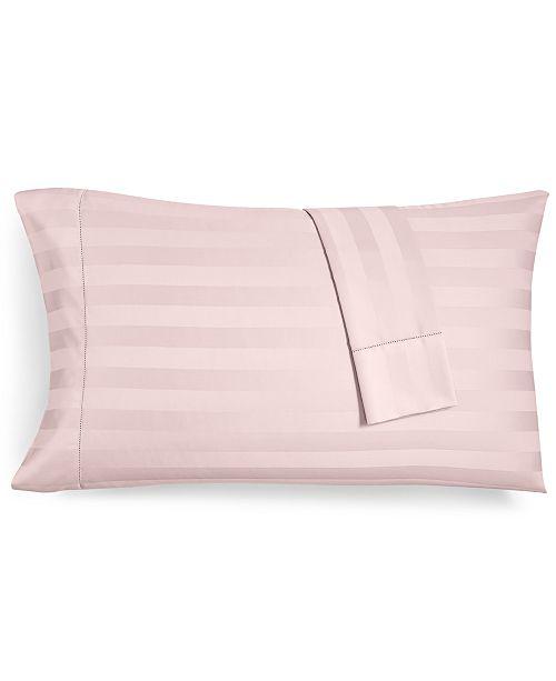 Stripe Standard Pillowcase Set, 550 Thread Count 100% Supima Cotton, Created for Macy's