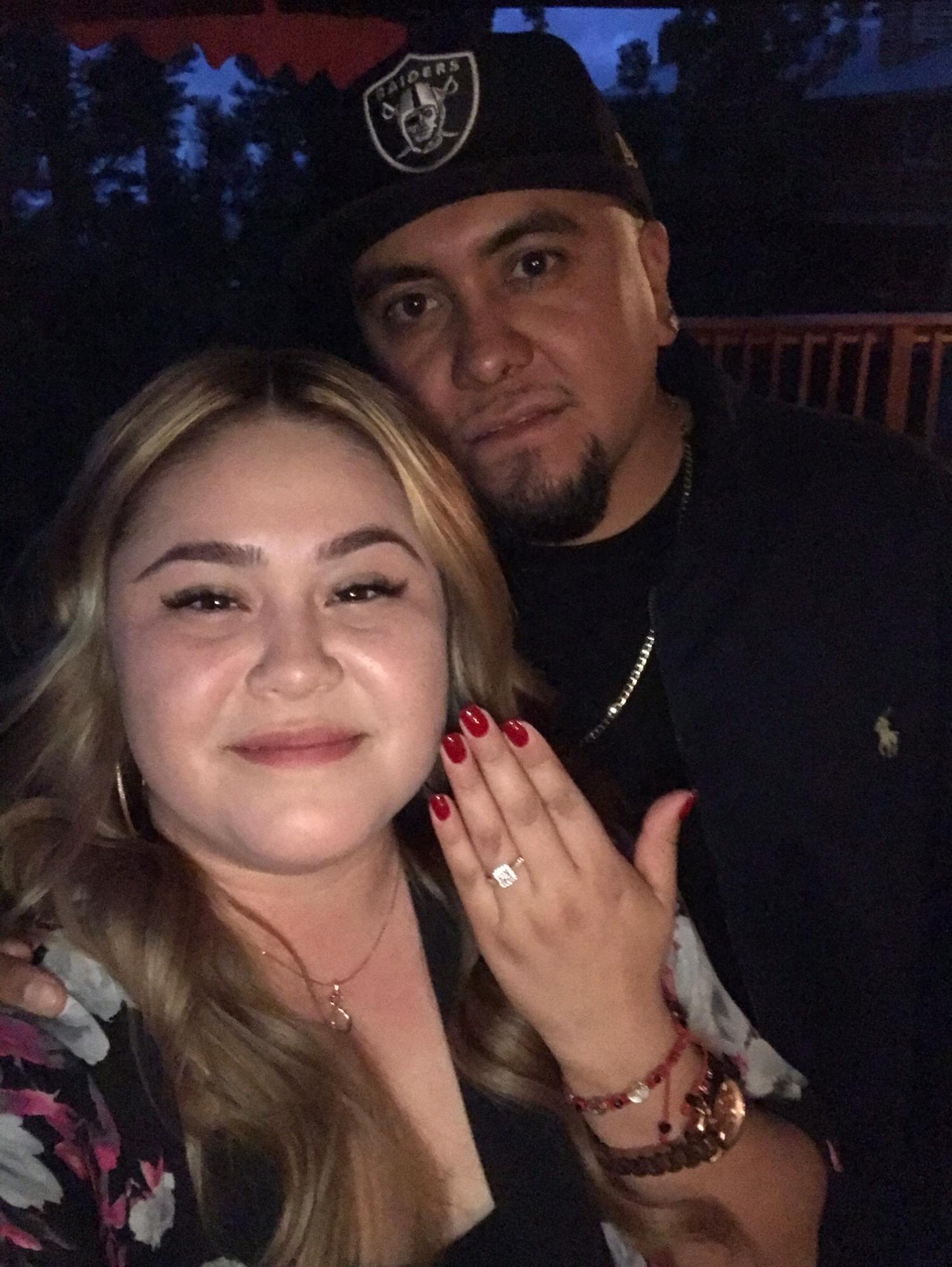 First Selfie as an engaged couple
