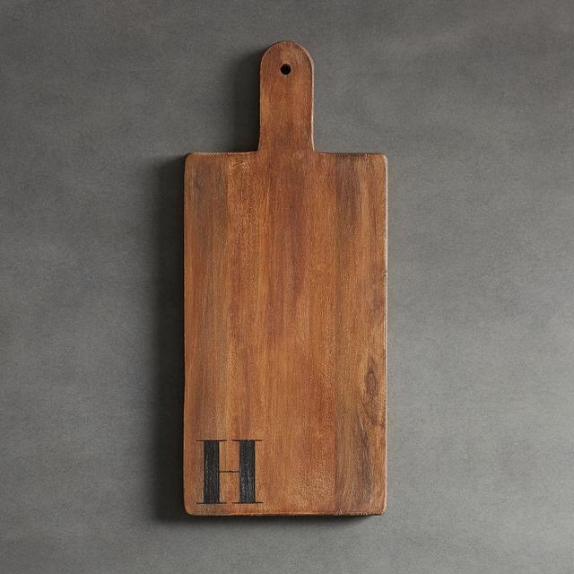 Alphabet Mango Wood Cheese Board - H