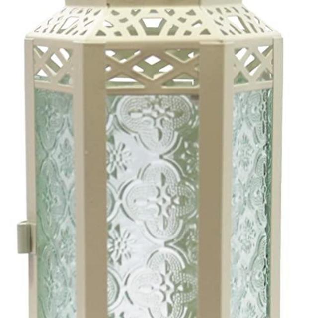 Vela Lanterns Decorative Candle Lantern for Weddings, Medium, Cream