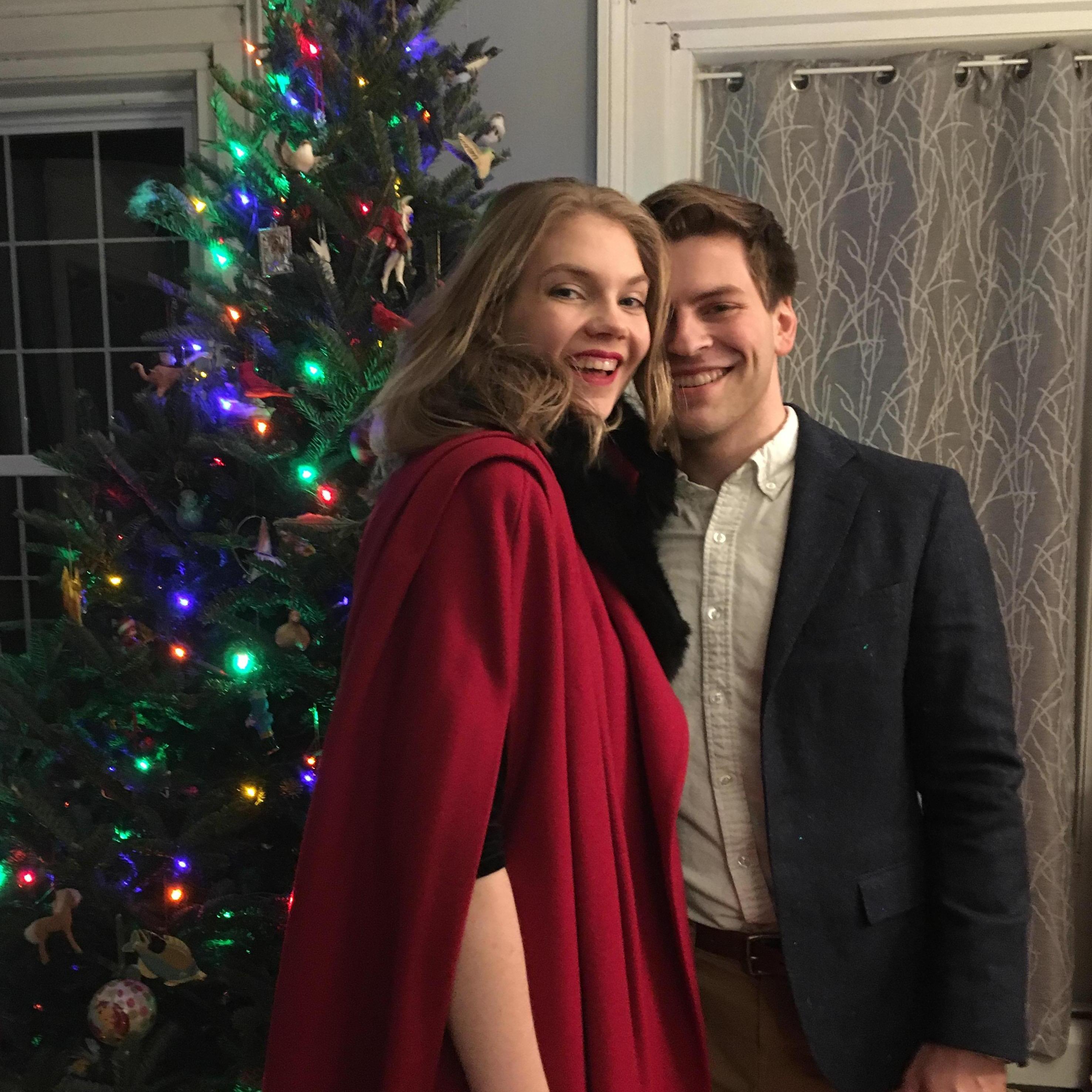 Our first Christmas together, celebrated with Amelia's family in Potsdam!