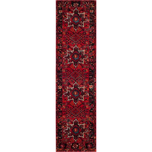 2'2"X10' Geometric Design Loomed Runner Red - Safavieh