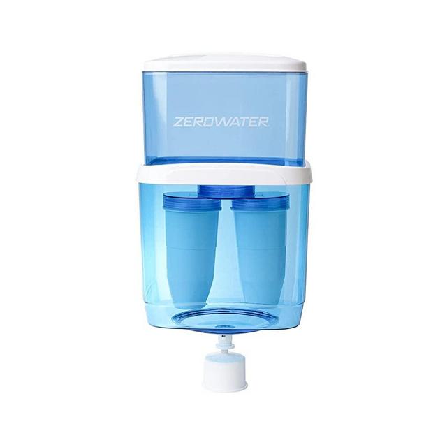 ZeroWater ZJ-004S, Refillable Filtered Water Cooler Jug, 5 Gallon Capacity, NSF Certified to Reduce Lead, Other Heavy Metals and PFOA/PFOS