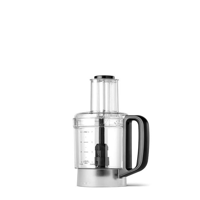 nutribullet Triple Prep System Food Processor Work Bowl with Lid & Pusher, 1500 watts, Clear/Black