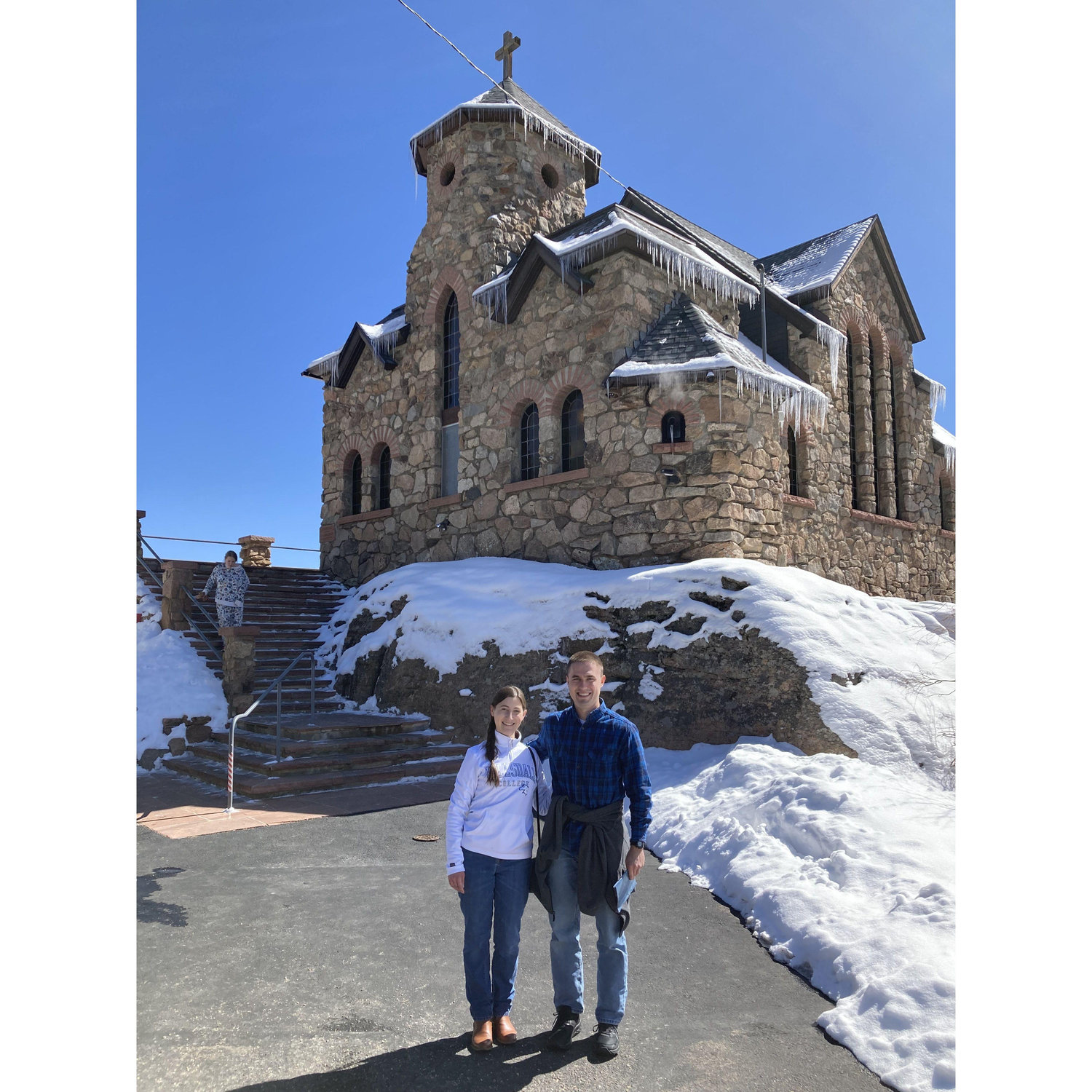 Visiting St. Malo's in Denver, Colorado. St. John Paul visited this chapel during World Youth Day, 1993!
