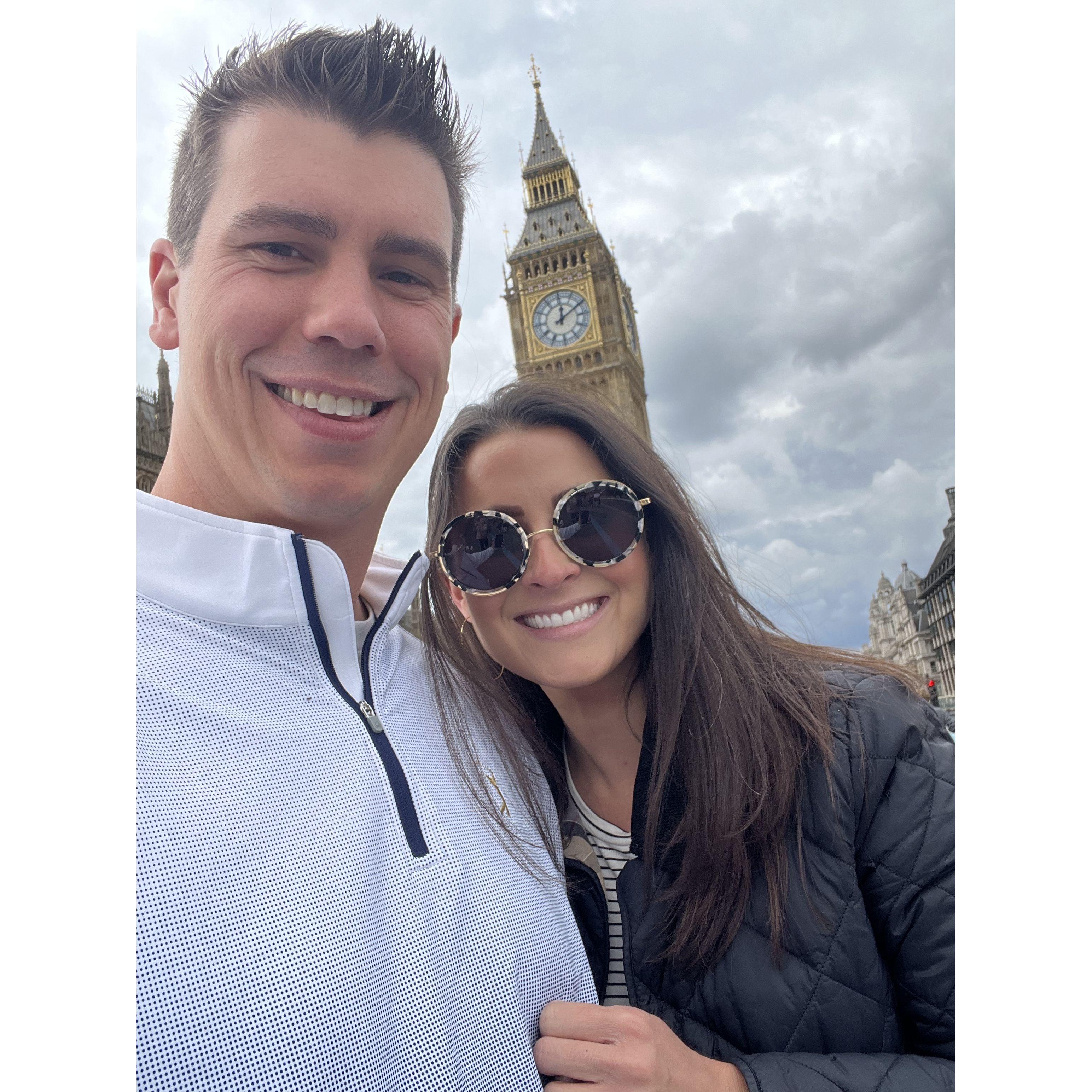 Hanging out with Big Ben in London!