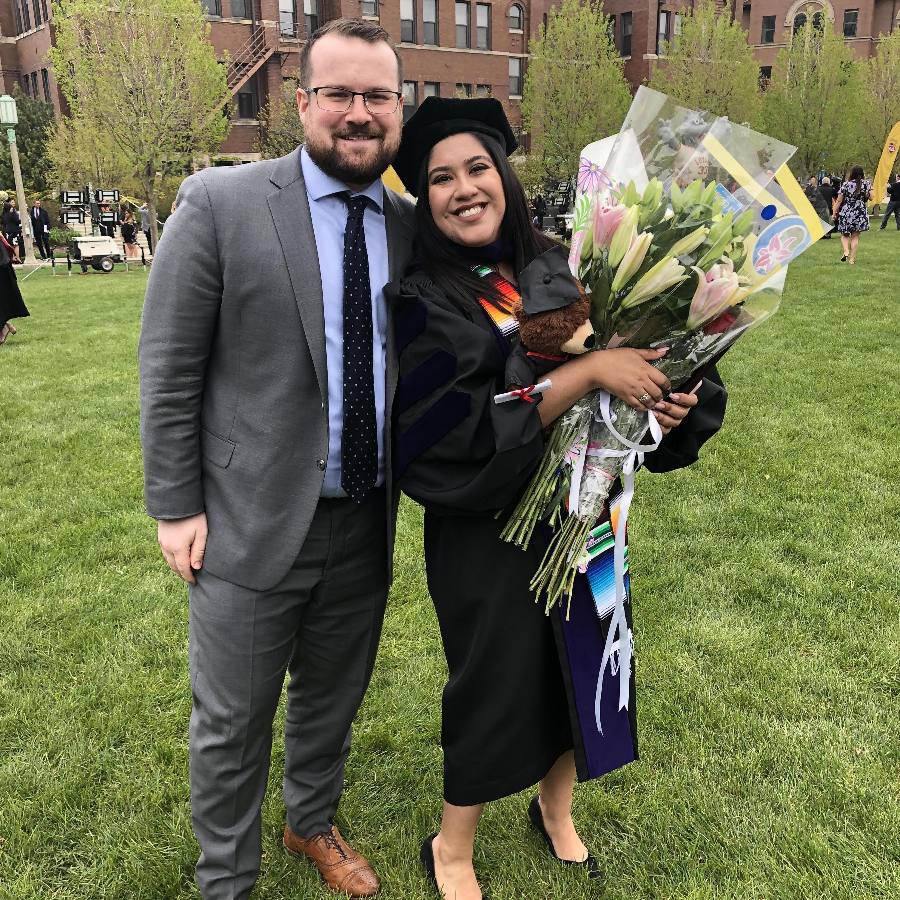 Liz's graduation from Loyola University Chicago School of Law.