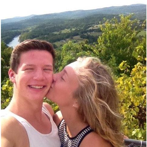 2015, visiting Inspiration Point near Eureka Springs.