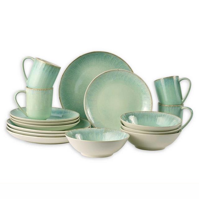 Over and Back® Luna 16 Piece Dinnerware Set in Mint
