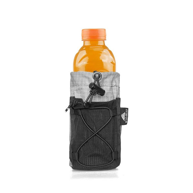 3F UL Gear Water Bottle Sleeve for Backpack Shoulder Straps, Bottle Pouch Accessories, Adjustable Molle Water Bottle Bag for Camping Travel Fishing Outdoor Activities(Grey)