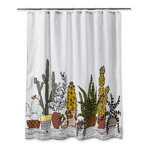 Plants Print Shower Curtain Restful Green - Room Essentials™