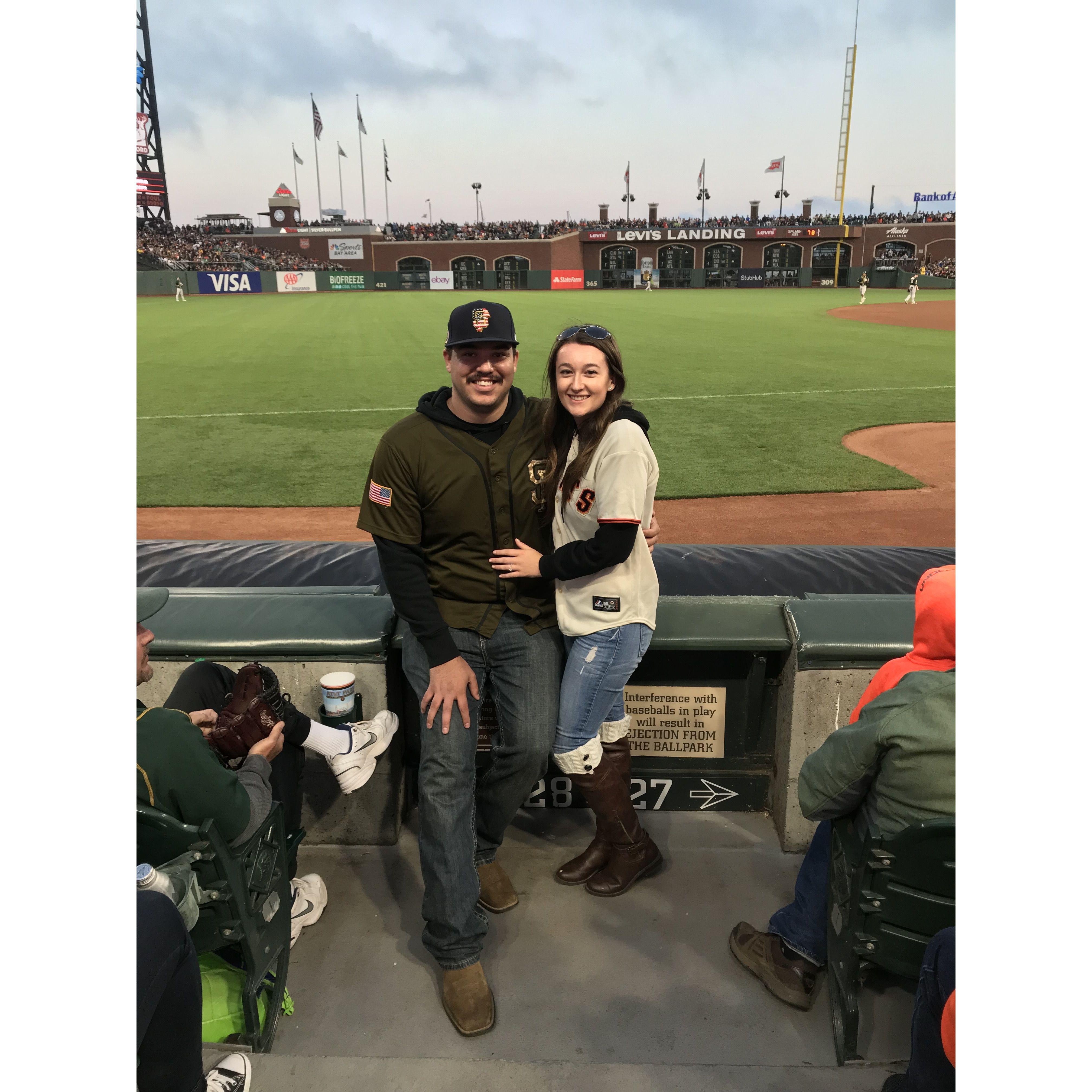 Our first Giants game