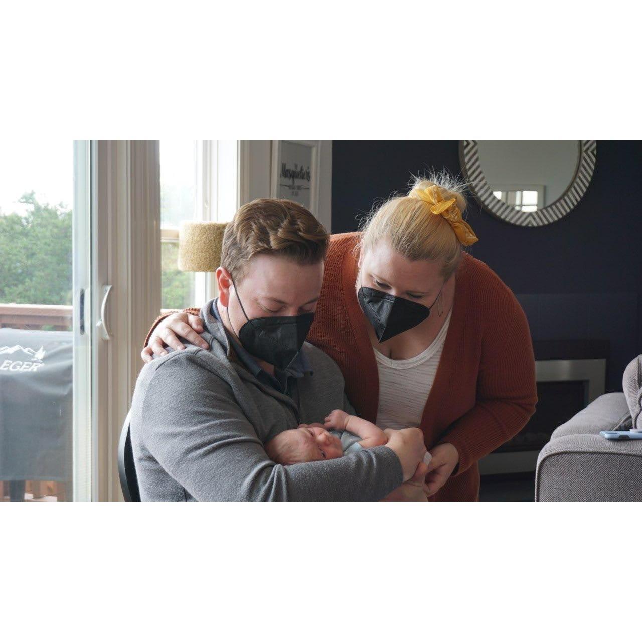 Meeting our niece for the first time