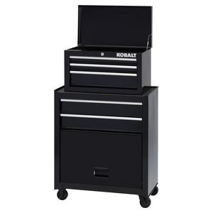 Kobalt 1000 Series 26.5-in W x 44.25-in H 5-Drawer Ball-bearing Steel Tool Chest (Black)