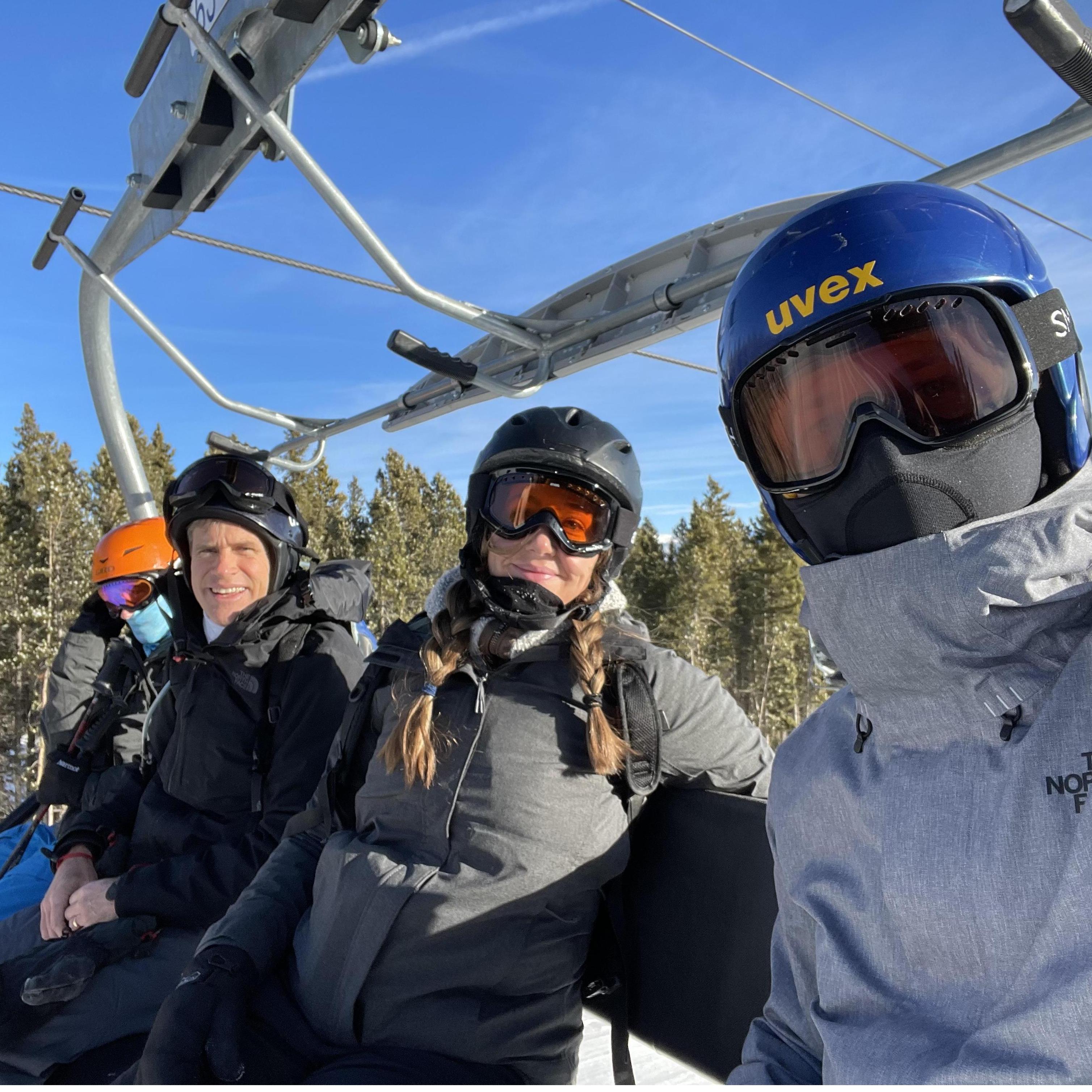 Our first ski trip was incredible, thanks to awesome weather and even better company!